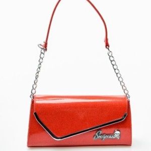 Sourpuss Red Glitter Rockabilly Purse